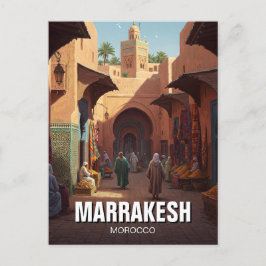 Marrakesh Marokko Reizen Briefkaart