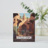 Marrakesh Marokko Reizen Briefkaart (Staand voorkant)