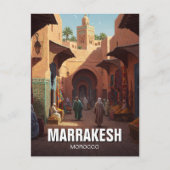 Marrakesh Marokko Reizen Briefkaart (Voorkant)