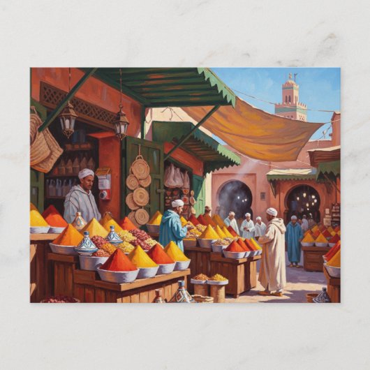 Marrakesh Marokko Reizen Briefkaart (Voorkant)