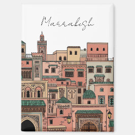 Marrakesh Marokko Reizen Magneet