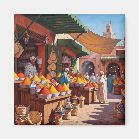 Marrakesh Marokko Reizen Magneet (Voorkant)