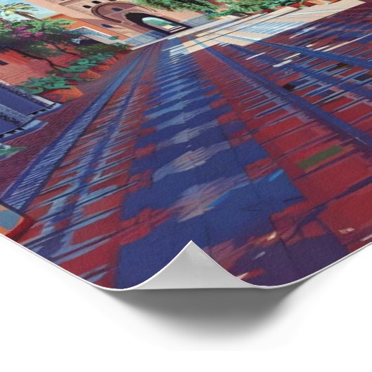 Marrakesh Marokko Reizen Poster (Hoek)