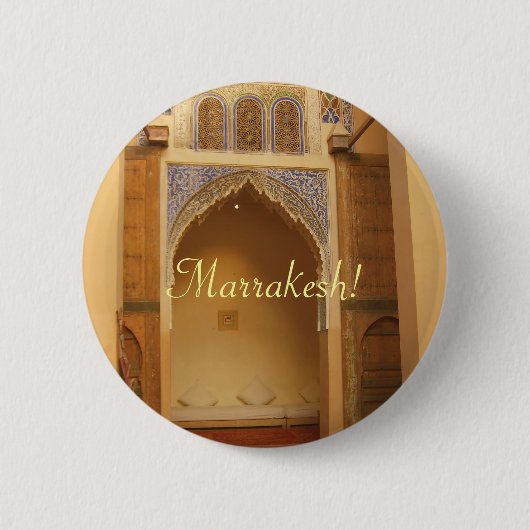 Marrakesh, Marokko Ronde Button 5,7 Cm (Voorkant)