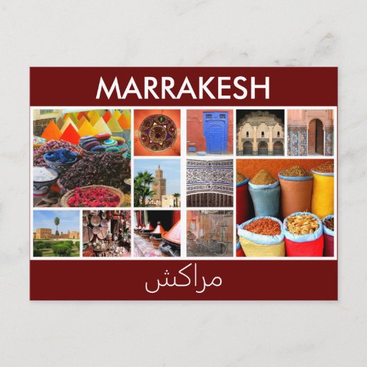 marrakesh marokko scènes briefkaart (Voorkant)