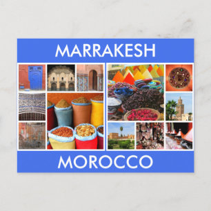 marrakesh marokko scènes briefkaart