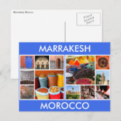 marrakesh marokko scènes briefkaart (Voorkant / Achterkant)