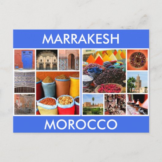 marrakesh marokko scènes briefkaart (Voorkant)