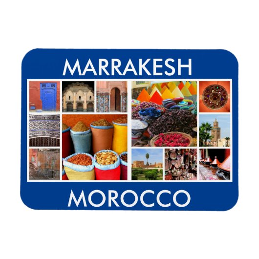 marrakesh marokko scènes magneet (Horizontaal)