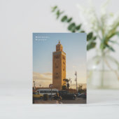 Marrakesh Marokko Stadsstemming Straatscène Briefkaart (Staand voorkant)