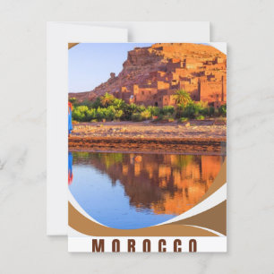 Marrakesh, Marokko Trip Verrassing Cadeauticket -  Briefkaart