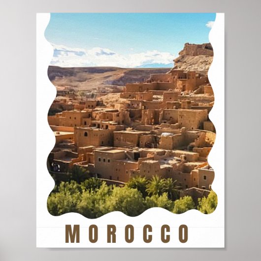 Marrakesh, Marokko Trip Verrassing Cadeauticket -  Poster (Voorkant)