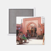 Marrakesh Medina deur Magneet (Voorkant / Achterkant)