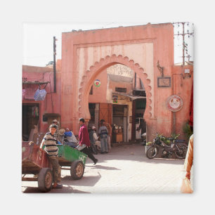 Marrakesh Medina deur Magneet