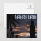 Marrakesh, Morocco Postcard Briefkaart (Voorkant / Achterkant)