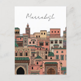 Marrakesh Morocco Travel Briefkaart