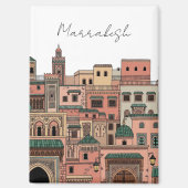 Marrakesh Morocco Travel Magneet (Voorkant)