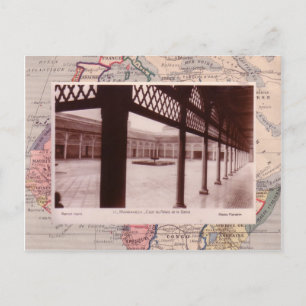 Marrakesh palace binnenplaats briefkaart