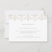 Marrakesh Reception Kaart | Linen Greige (Voorkant)