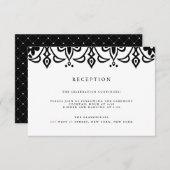 Marrakesh Reception Kaart | Zwart (Voorkant / Achterkant)
