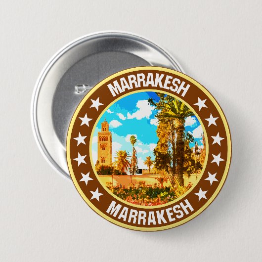 Marrakesh Ronde Button 7,6 Cm (Voorkant /achterkant)