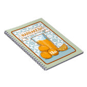 MARRAKESH Sinaasappel Juice Retro Poster Notitieboek (Rechterzijde)