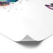 Marrakesh skyline in waterverf poster (Hoek)