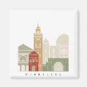 Marrakesh skyline poster magneet (Voorkant)