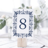 Marrakesh Table Number Kaart | marine