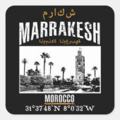 Marrakesh Vierkante Sticker (Voorkant)