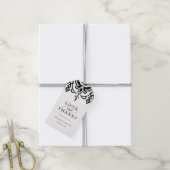Marrakesh Wedding Favor Labels | Zwart Cadeaulabel (Met Touw)