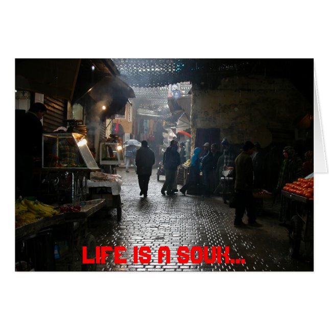 Marrakessoep in Marokko (Voorkant Horizontaal)