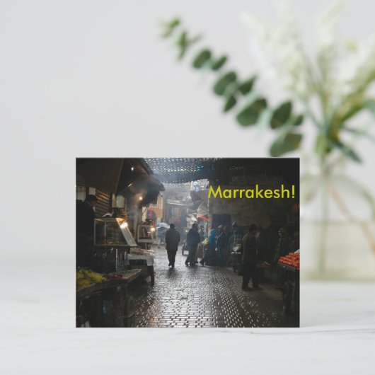 Marrakessoep in Marokko Briefkaart (Staand voorkant)