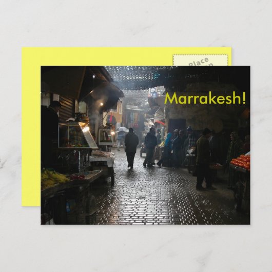 Marrakessoep in Marokko Briefkaart (Voorkant / Achterkant)