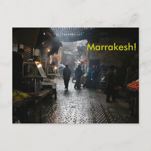 Marrakessoep in Marokko Briefkaart (Voorkant)