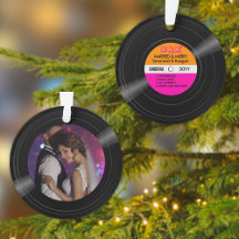 Marred & Merry Vinyl Record Roze Sinaasappel Foto