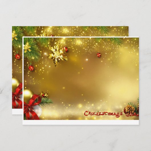 Marri kerstkaart briefkaart (Voorkant / Achterkant)