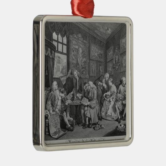 Marriage a la Mode Metalen Ornament (Rechts)