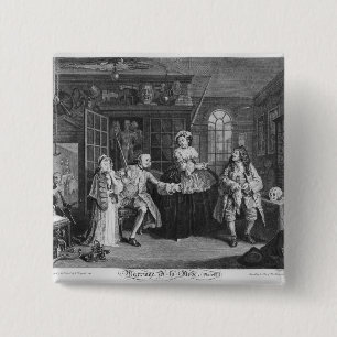 Marriage a la Mode Vierkante Button 5,1 Cm