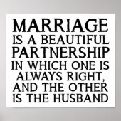 Marriage Arguement Funny Poster (Voorkant)