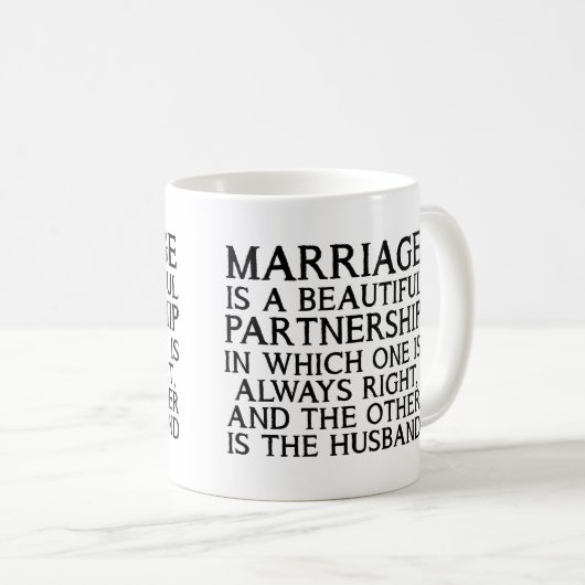 Marriage Argument Funny Mug Koffiemok (Voorkant rechts)