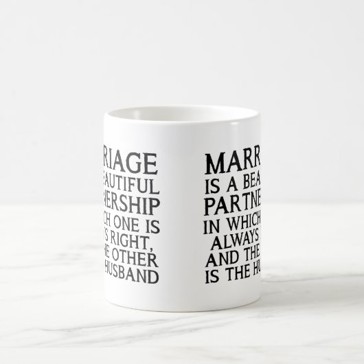 Marriage Argument Funny Mug Koffiemok (Center)