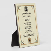 Marriage Blessing Gift Fotoplaat (Zijkant)