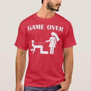 Marriage Bride Groom married Meme Game Funny Over T-shirt