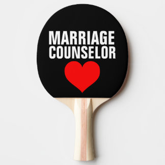 MARRIAGE COUNSELOR SPANNING THEMA PING PONG PADDLE TAFELTENNISBATJE