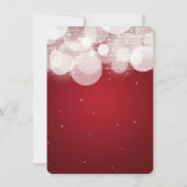 Marriage Elopement Glow & Sparkle Red Aankondiging (Achterkant)