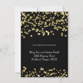 Marriage/Elopement Gold Foil look Confetti Aankondiging (Achterkant)