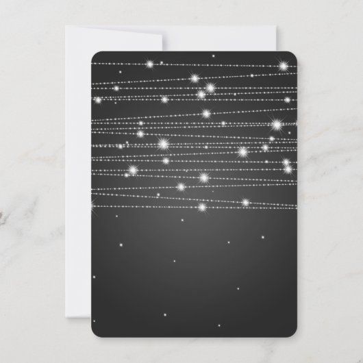 Marriage/Elopement Sparging Lines Black Aankondiging (Achterkant)