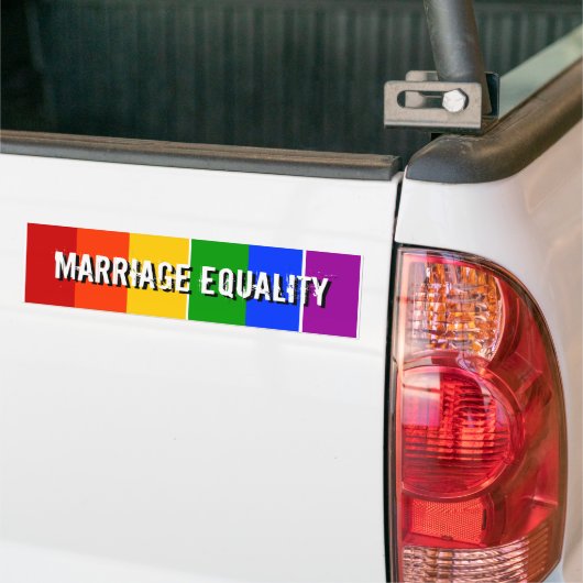 MARRIAGE EQUALITY BUMPERSTICKER (Op Truck)