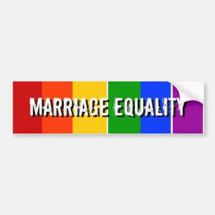 MARRIAGE EQUALITY BUMPERSTICKER